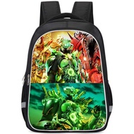 Anime print backpack, Monitoring Man VS Toilet Man student backpack, Children's double-layer travel 
