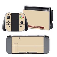 全新Nintendo Switch 任天堂紅白機懷舊保護貼 有趣貼紙 包主機2面+2個手掣)