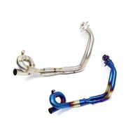 Tuned Motorcycle Exhaust Muffler Slip on For Yamaha MT-07 Exhaust pipe FZ07 Header Pipe Exhaust Blue
