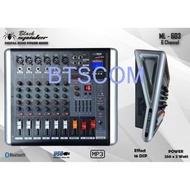 Power Mixer Black Spider Ml 603 Blackspider Ml603 Original 6 Channel