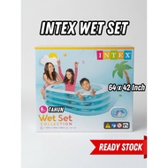 Intex Wet Set Collection 3 Children's Swimming Pool Ring 64 x 42 Inch - INTEX Inflatable Pool Origin