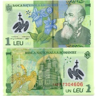 Plastic Banknotes Romania 1 Lei 2015 Brand New UNC Banknotes Old Banknotes Foreign Coin Collection 2