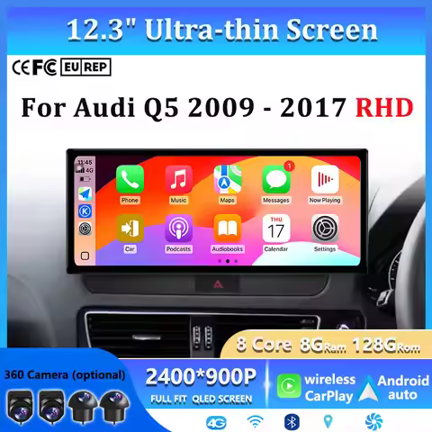 4G Android16 GPS Navi 4G Car Video Multimedia Radio Player Right Hand Drvie For Audi Q5 2009 - 2017 