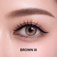 DUNA คอนแทคเลนส์สี BROWN III รุ่น P COLORS S (กล่องละ 2 ชิ้น)  เบอร์ตา 00 ถึง -9.00
