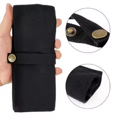 Watch Band Roll Organizer With 5 Slots Storage Box Watch Strap Smart Watch Storage Bag Canvas Portab