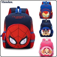 MUNDAN Spiderman Backpack, Waterproof  Cartoon Children's Schoolbag, 2024 Adjustable Load Reducing Kawaii Kindergarten Shoulder Bag School Opens