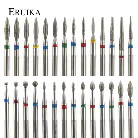 29 Types Diamond Ceramic Nail Drill Milling Cutter for Manicure Rotary Bits Cuticle Clean Accessorie
