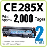 2 Units Compatible Laser Toner Cartridge CE285A 285 85A / CB435A 435 35A & Canon 325 Canon 312 / Car