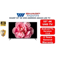Sharp 55" 4K UHD Android  Aquas LED TV