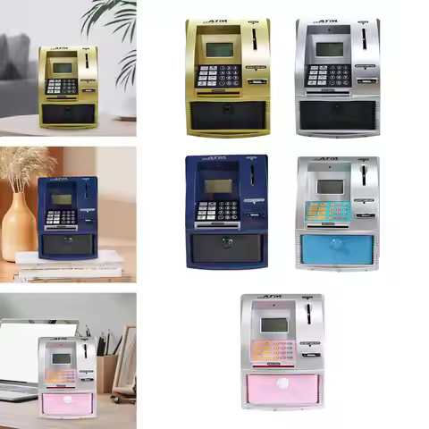 Mini ATM Piggy Bank Educational Toys for Children Ages 3 4 5 6 7 8 Years Old