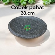 Cobek natural stone size 28.cm / cobek manual natural stone viral