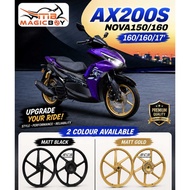 MAGIC BOY Sport Rim MS-663 AX200S  NOVA 150 NOVA 160 1.6/1.6 X 17 Purple Accessories Motor MS-663 AX