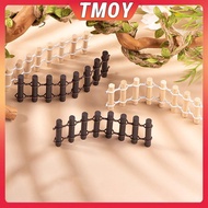 TMOY Microlandscape Log Fence Home Accessories Small Fence Wooden Crafts Garden Miniature Home Decor