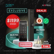 Exclusive Sale - Hafele DL7600 Fire-rated Digital Door Lock & GL5700 Digital Gate Lock bundle