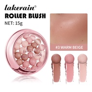 Lakerain Roller Blush With Brush Pink Pearlescent Effect Blush for Any Skin  Lakerain Berus Pembayan