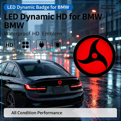 HD LED Dynamic Emblem for BMW Z4 E89 G29 Roadster 74mm Rear Trunk Badge 1500 Nit IPS Screen