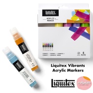 6 pcs Liquitex Vibrants Wide Acrylic Paint Marker Set, Paint Marker Set, Acrylic Marker