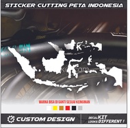STIKER CUTTING PETA INDONESIA Sepeda Lipat Ecosmo,Exotic, Noris, Aleoc