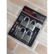 กุญแจคีย์อะไล้ท์ ยี่ห้อ SOLO รุ่น 4588(Stainless Steel)- 40 มม.(4 ตัวชุด)