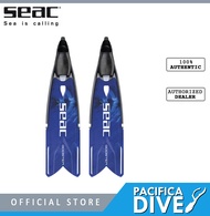 SEAC Booster Freediving Fins, Camo Blue/White