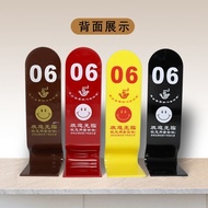 Table Number Plate Acrylic Table Plate Number Plate Standing Plate Dining Double-Sided Number Plate 