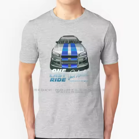 One Last Ride T Shirt Cotton 6xl Paul Walker 2 Fast 2 Furious Nfs Underground Vin Skyline Gtr Skylin