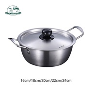 [In Stock] Korean Ramen Cooking Pot Ramyun Pot Multifunctional Instant Noodles Pot Kimchi Soup Pot for Restaurant Soup Eggs