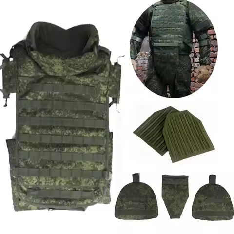 Replica Russian 6B45 Tactical Molle Combat Vest With Shoulder And Crotch Pad EMR Full Set Vests And 