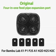 Official Original Bambu Lab X1 P1 A1 P2S H2D H2S H2C Four-in-one feed tube expansion port 3D printed