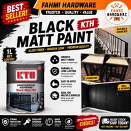 Black Matt Paint 1L KTH Cat Hitam Mati