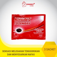 Konidin Lozenges Strong Mint 3 sachet Permen Lozenges Rasa Peppermint
