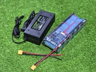 แบตลิเธียม 6s +ชุด ชาร์จ 19.2v - 21.9v 6000mah. LiFePO4 32650 32700 แบตเตอรี่ แบตเตอรี่diy เครื่องเส