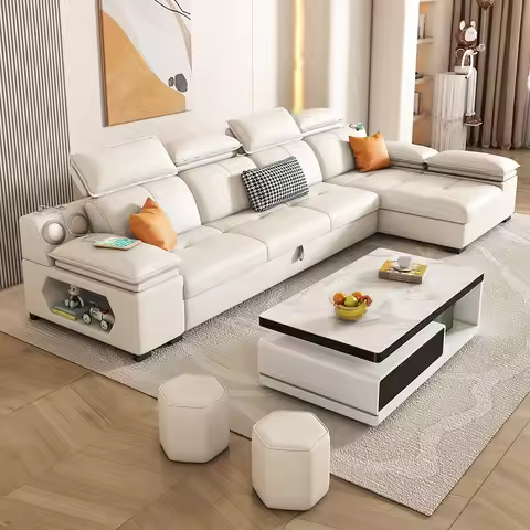 Minimalist Cushions Sofas European Living Room Reclining Expandable Sofas Multifunctional Makeup Cre