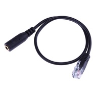 30cm 3.5mm Plug Headset To RJ9 Smartphone Adapter Cable Cord Computer Headset To Phone Headset Conve