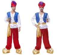 ชุดอาละดิน เจ้าชายแขก ชุดแขก อินเดีย อาหรับ เจ้าชายอาละดิน Dress for Arab Prince Aladdin Suit Aladdin and The Magic lamp Disney Costume Party Movie Cosplay Fancy Outfit : CP240 CP240.1 CP64.8 AC33.3