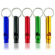 1Pc Aluminum Multifunction Training Whistle Pendant With Keychain/ Outdoor Sport Survival Emergency Mini Size Emergency Referee Whistles Hunting Tools