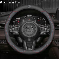 【Ax.safe】Mazda steering wheel cover mazda2 mazda3 mazda6 cx3 cx30 cx5 cx8 cx9 fashion steering wheel cover car accessories