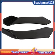 【BM】2Pcs Universal Car Front Shovel Bumper Lip Splitter Chin ABS Spoiler Black