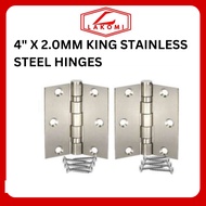 4" X 2.0MM KING STAINLESS STEEL HINGES