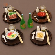 Bag & Accessories  7PCS Doll House Accessories 1:12 Dollhouse Miniature Eel Rice Caviar Sake Lamian 