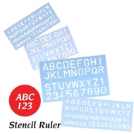 English Alphabet Stencil Ruler  ABC Ruler (STENCIL ALPHABET) / Pembaris Abc | 模板尺