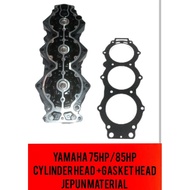 YAMAHA 75HP/85HP CYLINDER HEAD +Gasket head jepun material 688-11111 # 2 STROKE OUTBOARD ENGINE PART