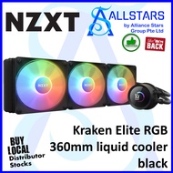 (ALLSTARS : We are Back / DIY PROMO) NZXT Kraken ELITE RGB 360 (LCD, Black) (RL-KR36E-B1) (Warranty 6years with TechDyna