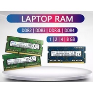 Laptop RAM 8GB/4GB/2GB - DDR4/DDR3L/DDR3