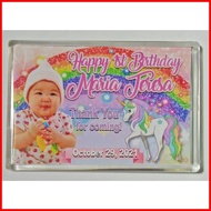 ✧ ⍣ ஞ Acrylic Ref Magnet Giveaways Souvenir Birthday Christening Baptism Debut