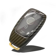 Car key cover carbon fiber  Mercedes-Benz E C S GLC Class E200 E400 W213 S560 Key Case Protective Co