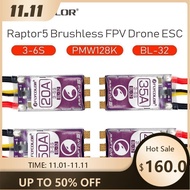 FLYCOLOR Raptor5 Brushless ESC 3-6S Drone ESC 32Bit G701 PWM 128K Single 20A 35A 45A 50A ECS Dshot P