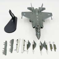Alloy Model 1:72 F-35I Stealth Fighter American F35 Stealth Attack Aircraft Simulation Ornament