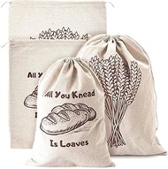 Natural cotton bread pulling rope buggy bag cotton and linen food packaging drawstring cotton pouch