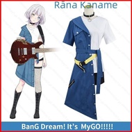 YS BanG Dream Its MyGO Rana Kaname jean skirt cosplay cloth Halloween party costume dress